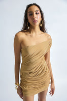 Deme By Gabriella CULT MIA X DEME mini dress in vibrant fabric, featuring a fitted silhouette and stylish design.