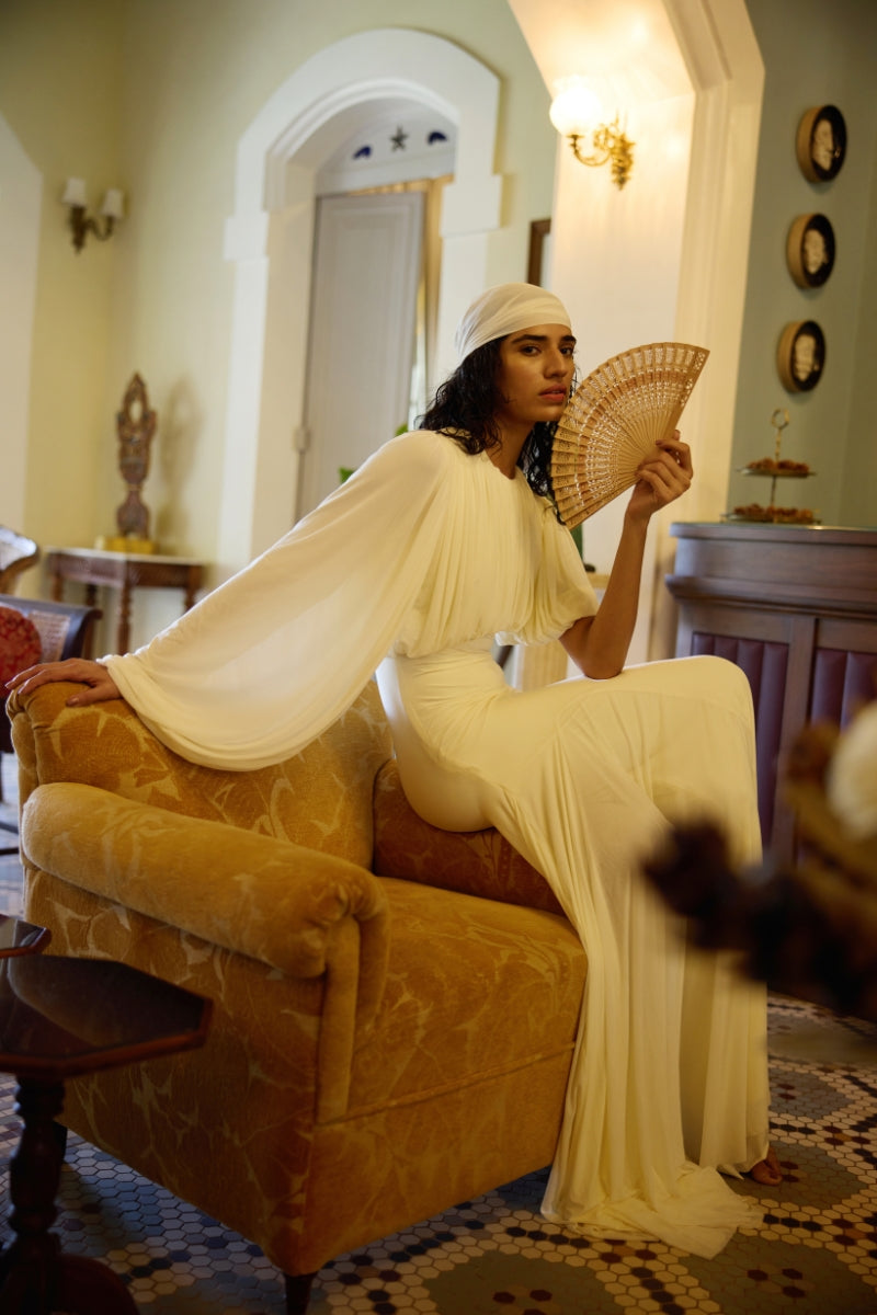 Deme By Gabriella Luna Maxi Dress in flowing fabric, featuring a stylish design perfect for elegant occasions.