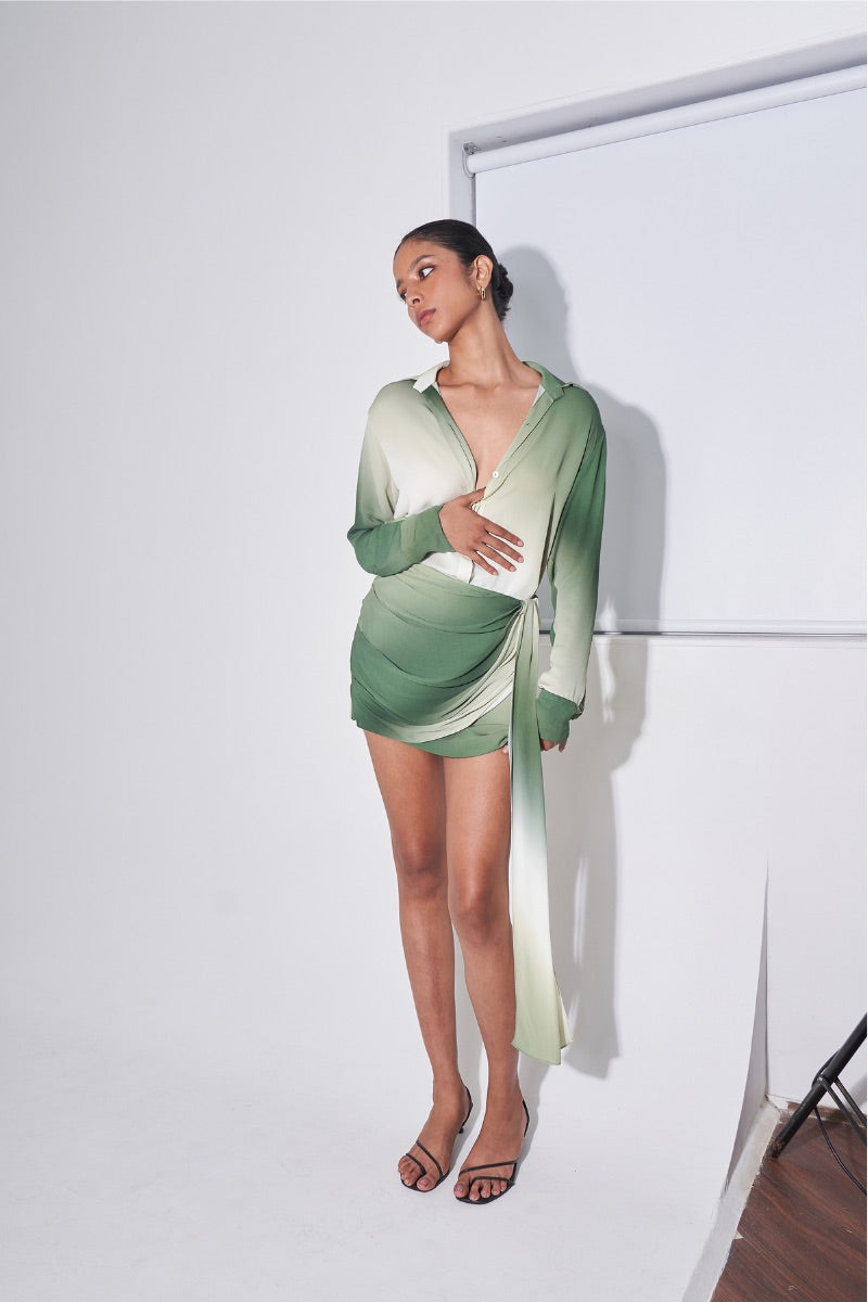 GELA TOP IN SAGE OMBRE - CULT MIA