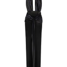Elegant black NABY gown by LEDIEL, featuring a flowing design and subtle detailing, perfect for formal occasions.