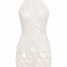 Francisco Arce TAIA mini dress with vibrant floral pattern, sleeveless design, and fitted silhouette on a model.