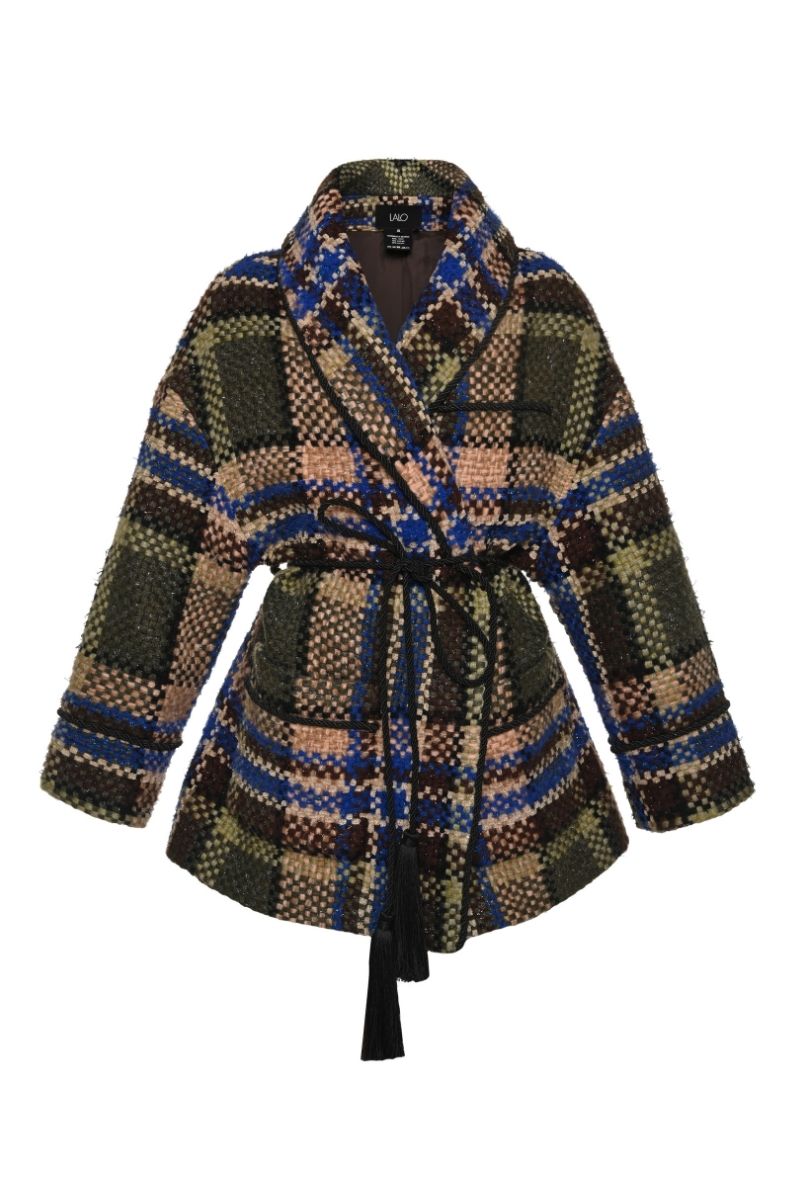 OVERSIZED TWEED JACKET IN MULTI