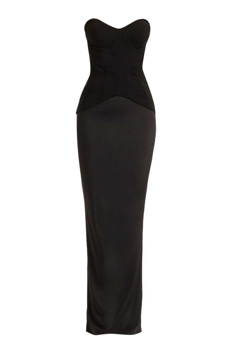 SOLEN MAXI DRESS IN BLACK - CULT MIA