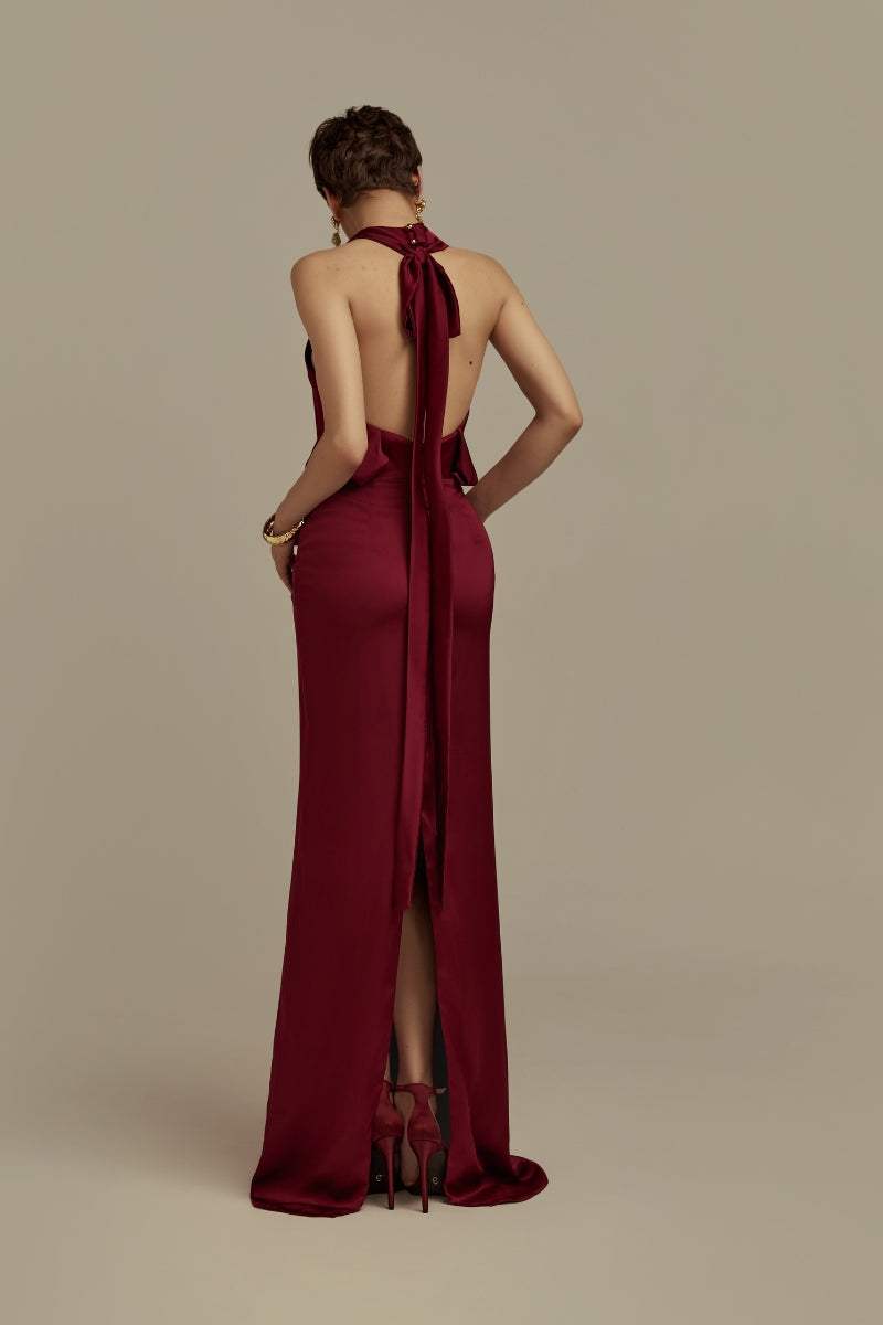 HESPERUS DRESS IN BURGUNDY | CULT MIA | POEM HESPERUS DRESS IN BURGUNDY | CULT MIA | POEM
