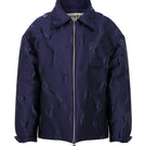 Purple textured puffer jacket by ColoReve featuring quilted design and warm, cozy outerwear style.