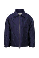 Purple textured puffer jacket by ColoReve featuring quilted design and warm, cozy outerwear style.