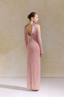 Elegant Dahlia dress gown by Arti Apparel featuring flowing fabric and intricate design details, perfect for formal occasions.