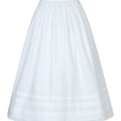 Ivory midi skirt by Chictopia shown in the image, featuring a flowy design and elegant length for a stylish look