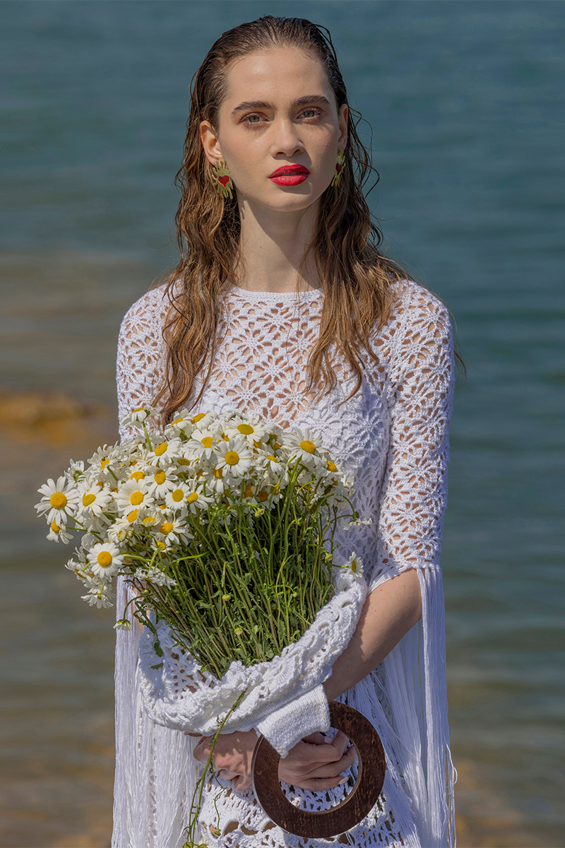 WHITE FRINGE DRESS - CULT MIA