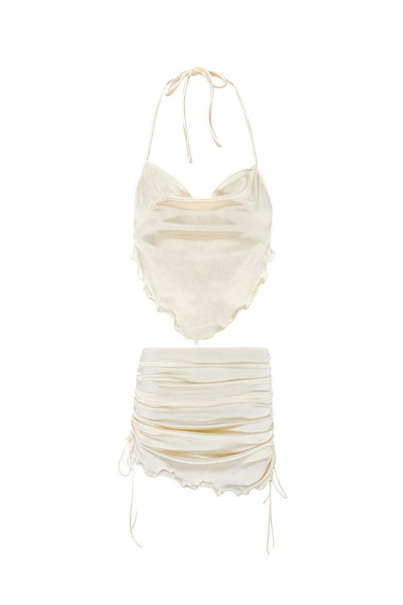 ALESSIA SET IN WHITE PEARL - CULT MIA