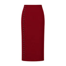 SYLVIE MIDI SKIRT IN PAPRIKA RED
