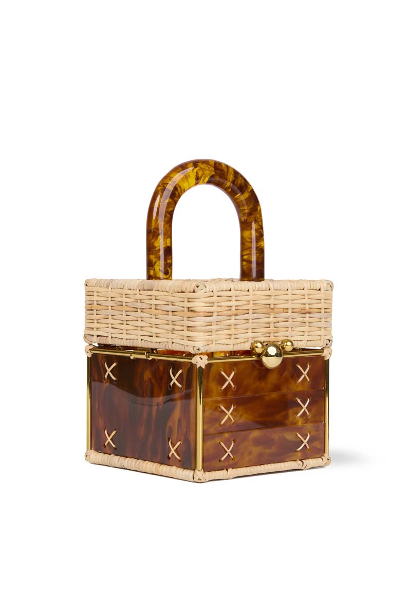 CACAU TURTLE TOP HANDLE BAG - CULT MIA