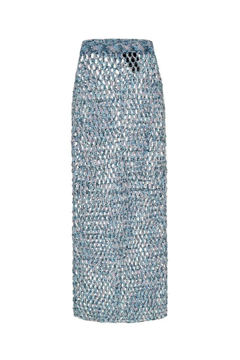 SIRENA MAXI SKIRT IN BLUE - CULT MIA