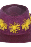 Pájara Pinta Dia de Sol hat with wide brim, straw material, and decorative band, perfect for sun protection and stylish summer wear.