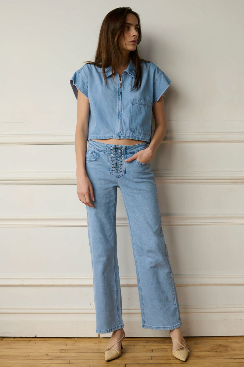 TT Studios Mikey Jean in South Street, a pair of stylish denim jeans with a modern fit and classic five-pocket design.