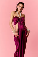 Nur Karaata Sienna Maxi Dress featuring flowy fabric, sleeveless design, and elegant silhouette for stylish summer wear.
