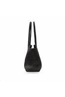 Black shoulder tote bag by Vikele Studio with sturdy straps and spacious interior, ideal for everyday carry.