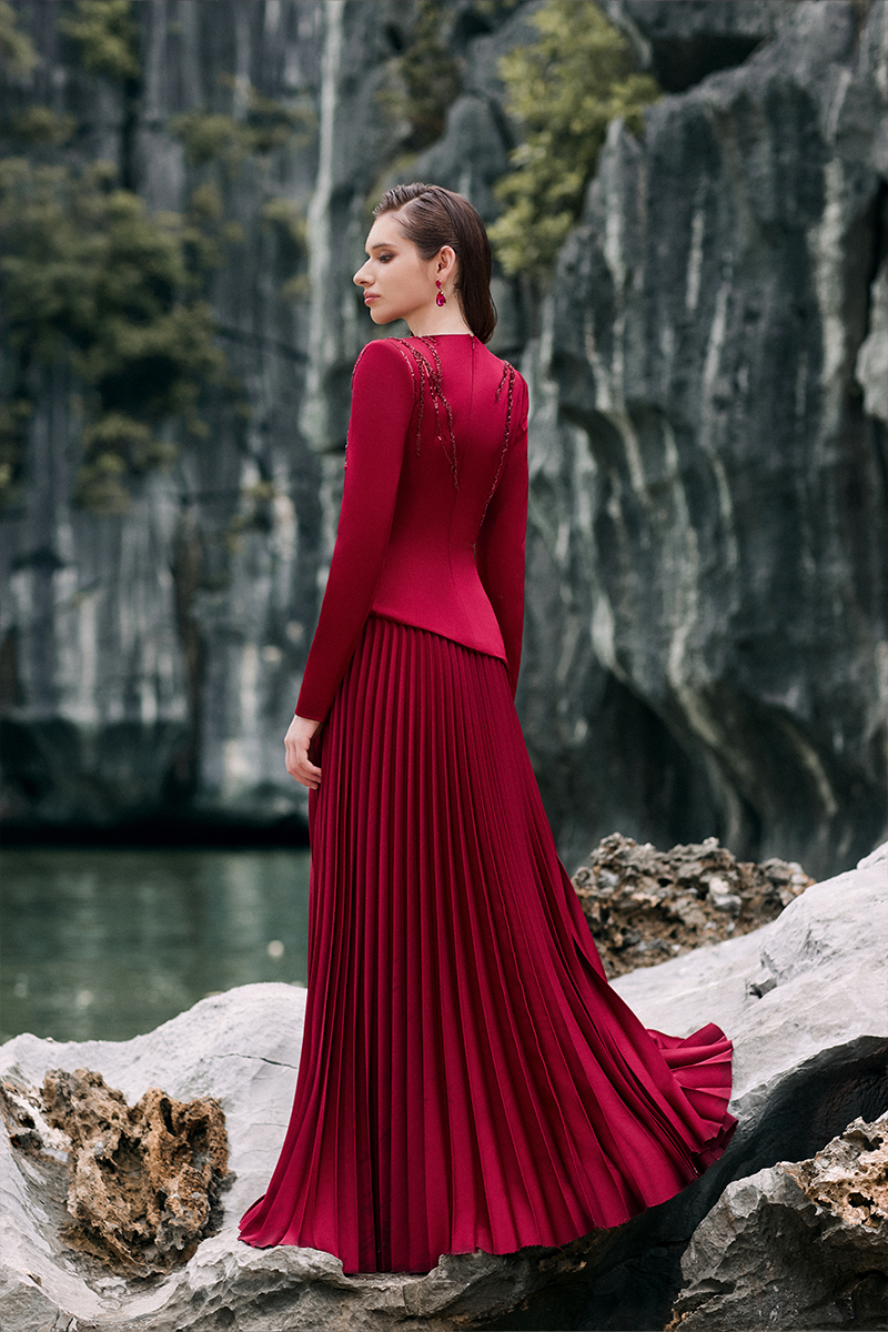 LUMIA SILK TOP AND SKIRT SET - CULT MIA