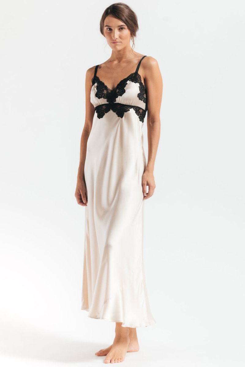 MORGAN VINTAGE LONG SILK GOWN - CULT MIA