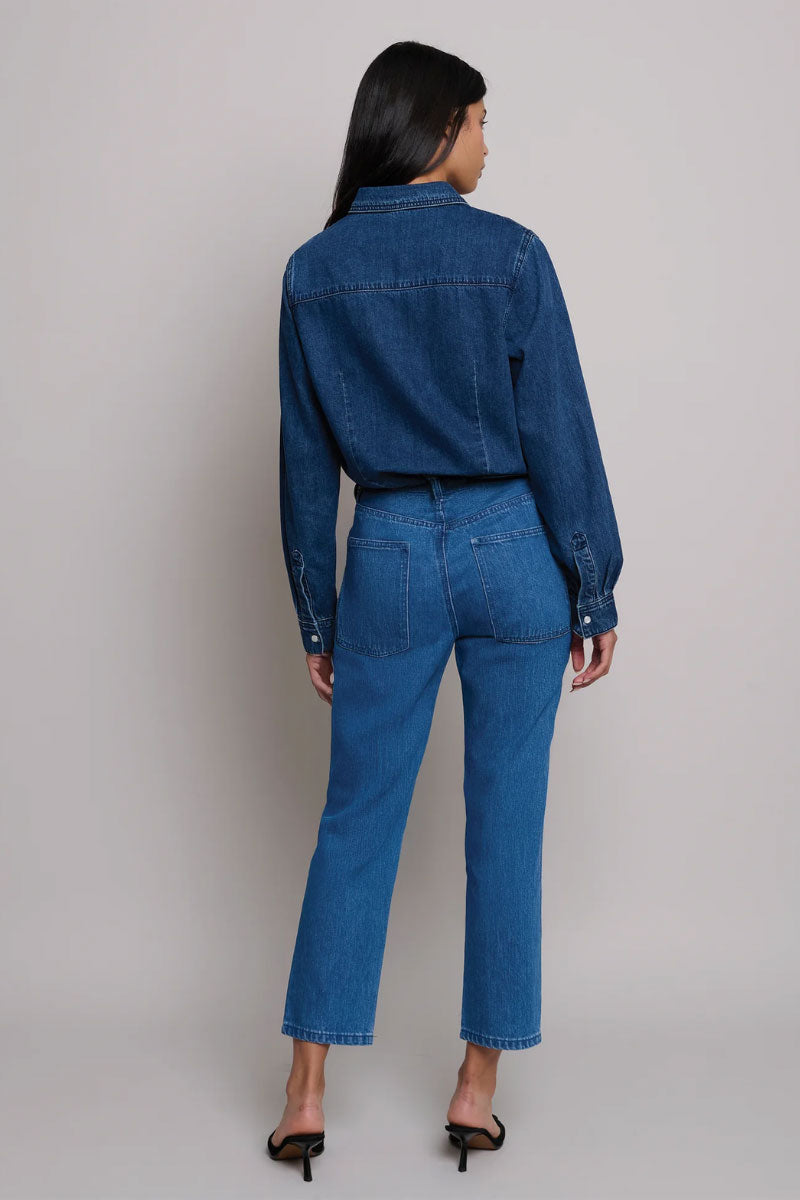 TT Studios Daryl Jean in Main St., denim jeans with classic fit and stylish design, shown on a model.