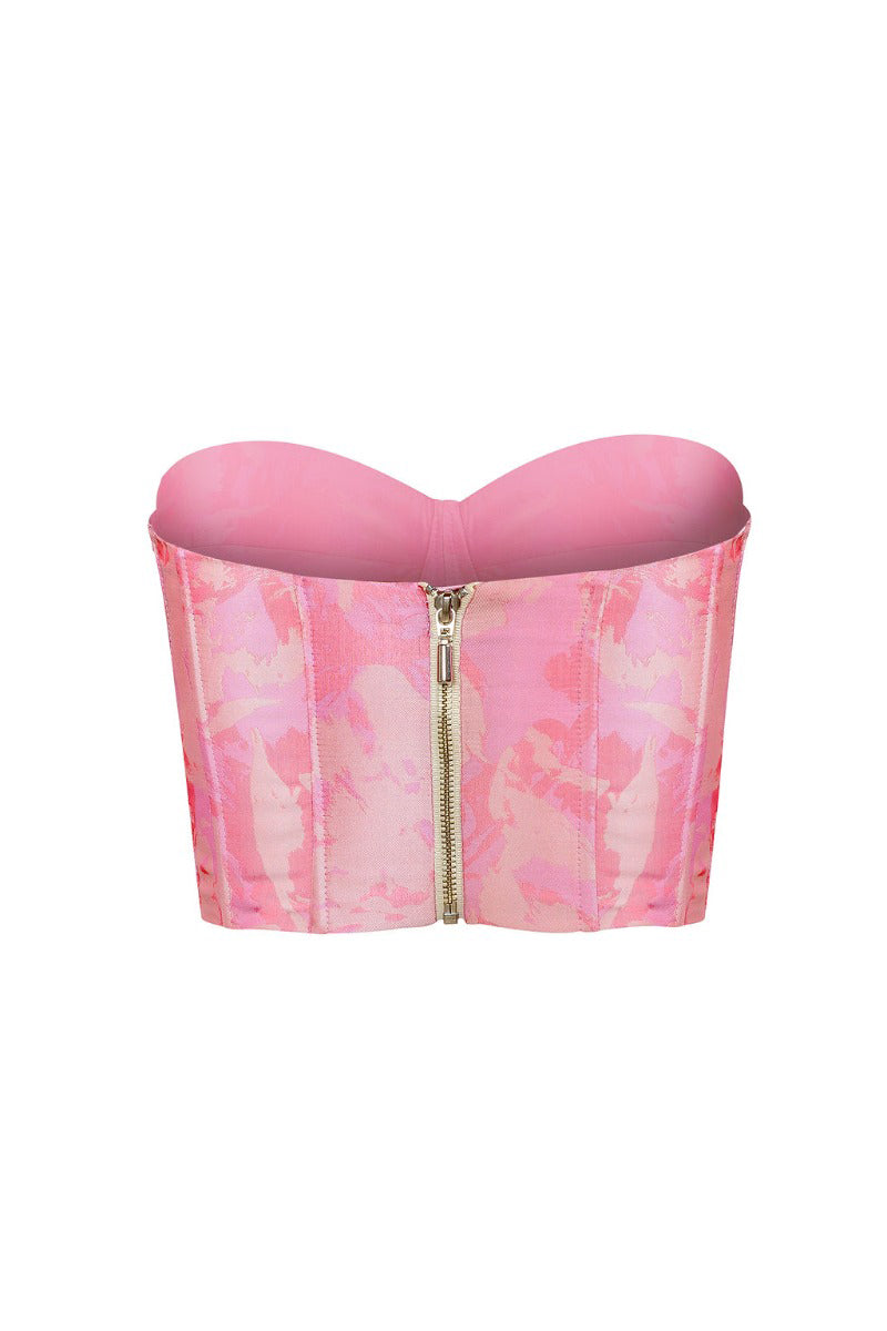 IDILIO CORSET IN CITURS PINK - CULT MIA