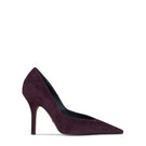 Elegant burgundy heel from 10th Floor with a sleek stiletto design, perfect for formal or evening wear.