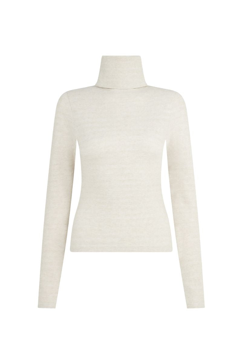 LONG SLEEVE TOP IN CREAM - CULT MIA
