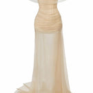 Le Thanh Hoa Blazing Desire gown featuring elegant flowing fabric and intricate design, perfect for formal occasions.