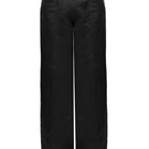 Black ONYX pants by BAÉ, stylish and fitted, shown on a model with a close-up of the fabric and waistband details.