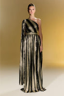 Nur Karaata Maxi Dress, Baglioni Gown in elegant design with intricate details, perfect for formal occasions and stylish wear.