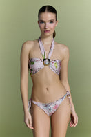 Nur Karaata Coastal Calm bikini set featuring a stylish, colorful bikini top and bottom with a coastal-inspired design.