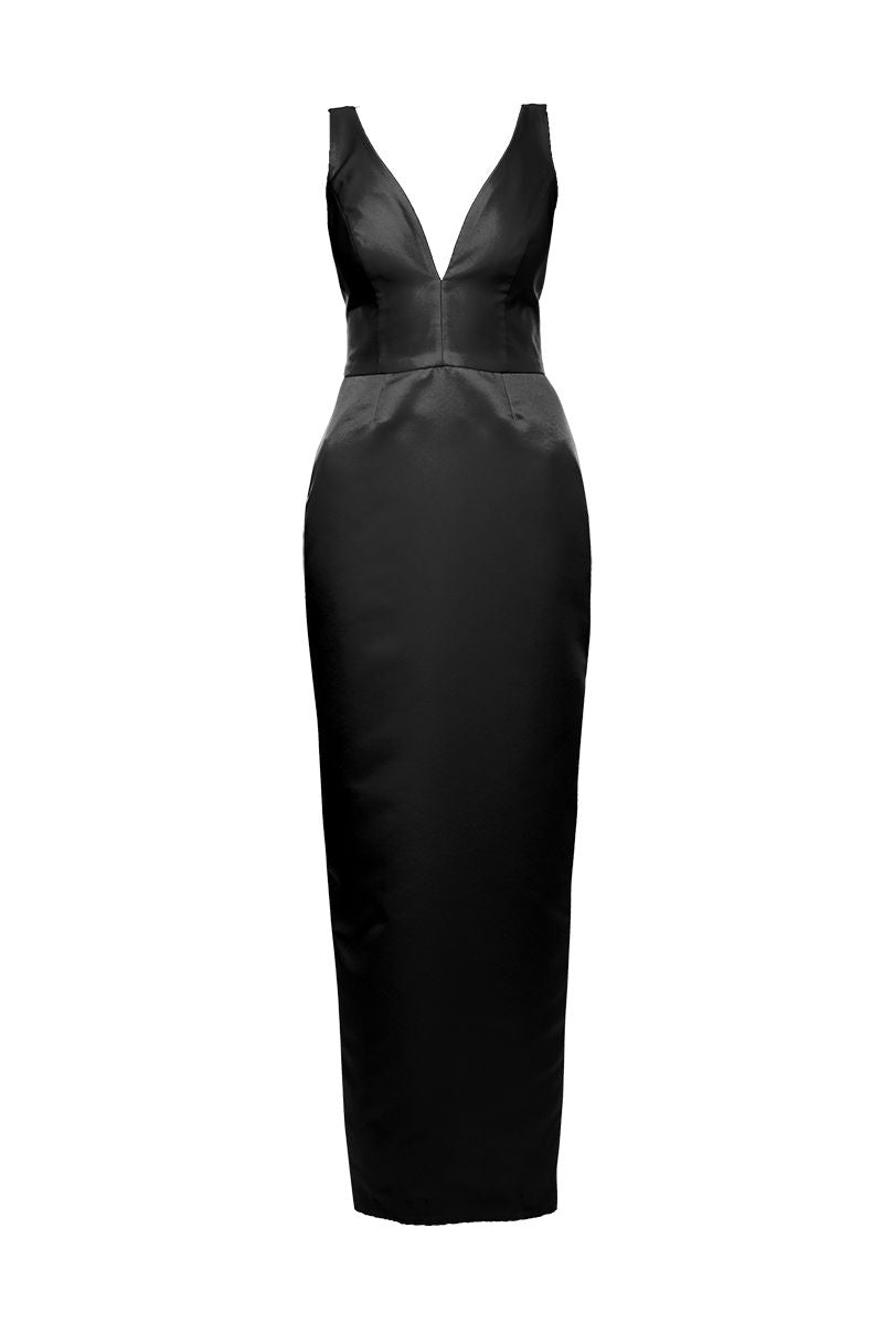 AVA BLACK MAXI DRESS - CULT MIA