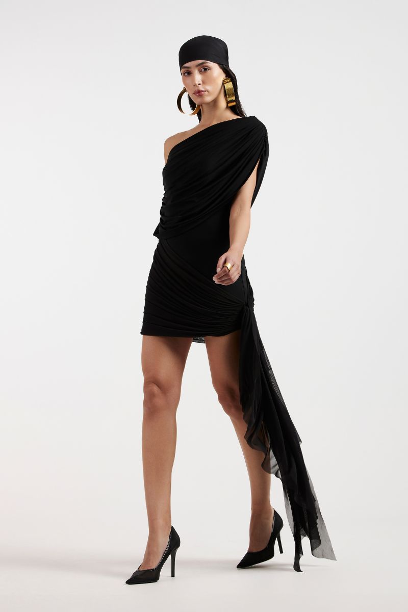 JOCELYN BLACK MINI DRESS - CULT MIA