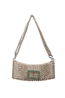 Medium Silvia Gnecchi baby girl shoulder bag featuring a soft pastel color and compact design with a stylish strap.