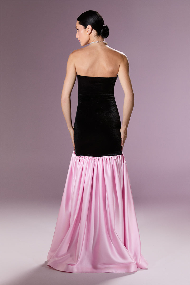 Nur Karaata Marcelline gown featuring elegant fabric and intricate details, perfect for formal occasions.