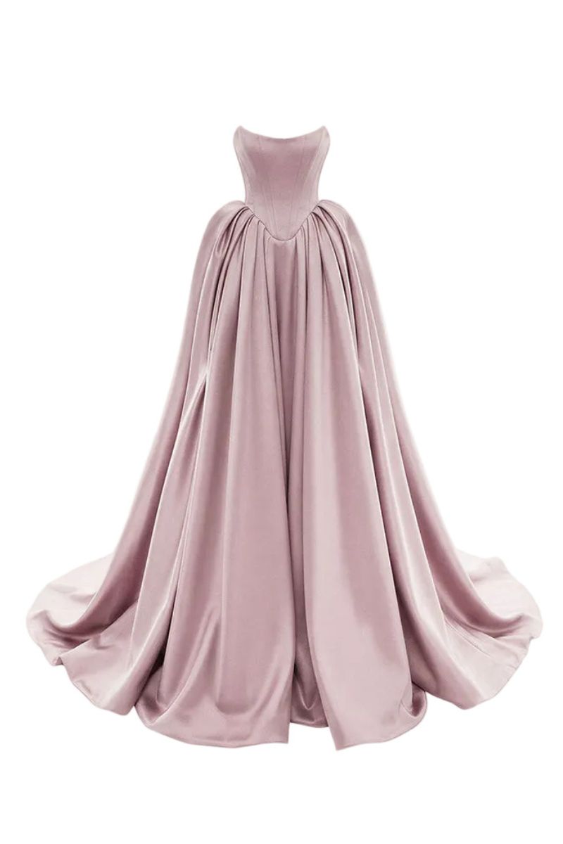 فستان فيسنا باللون البودرة