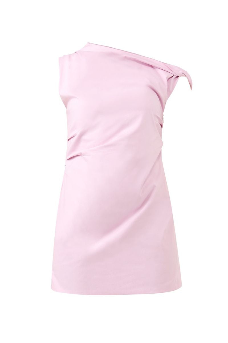 Summer Away SANNES mini dress in Rose Shadow with a flowy silhouette and floral pattern, perfect for warm-weather occasions.
