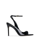 Black 10th Floor Midnights Heels featuring a sleek design with pointed toes and stiletto heels, perfect for elegant occasions.