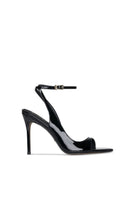 Black 10th Floor Midnights Heels featuring a sleek design with pointed toes and stiletto heels, perfect for elegant occasions.