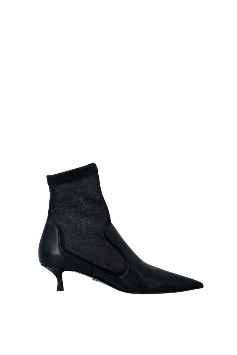ANNA BOOT 45 IN BLACK NAPPA AND SOFT MESH - CULT MIA