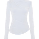 GRUNGE TOP IN WHITE
