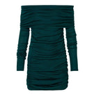 Baobab Fuji mini dress in Bosque color, featuring a stylish short dress with a relaxed fit and floral pattern.