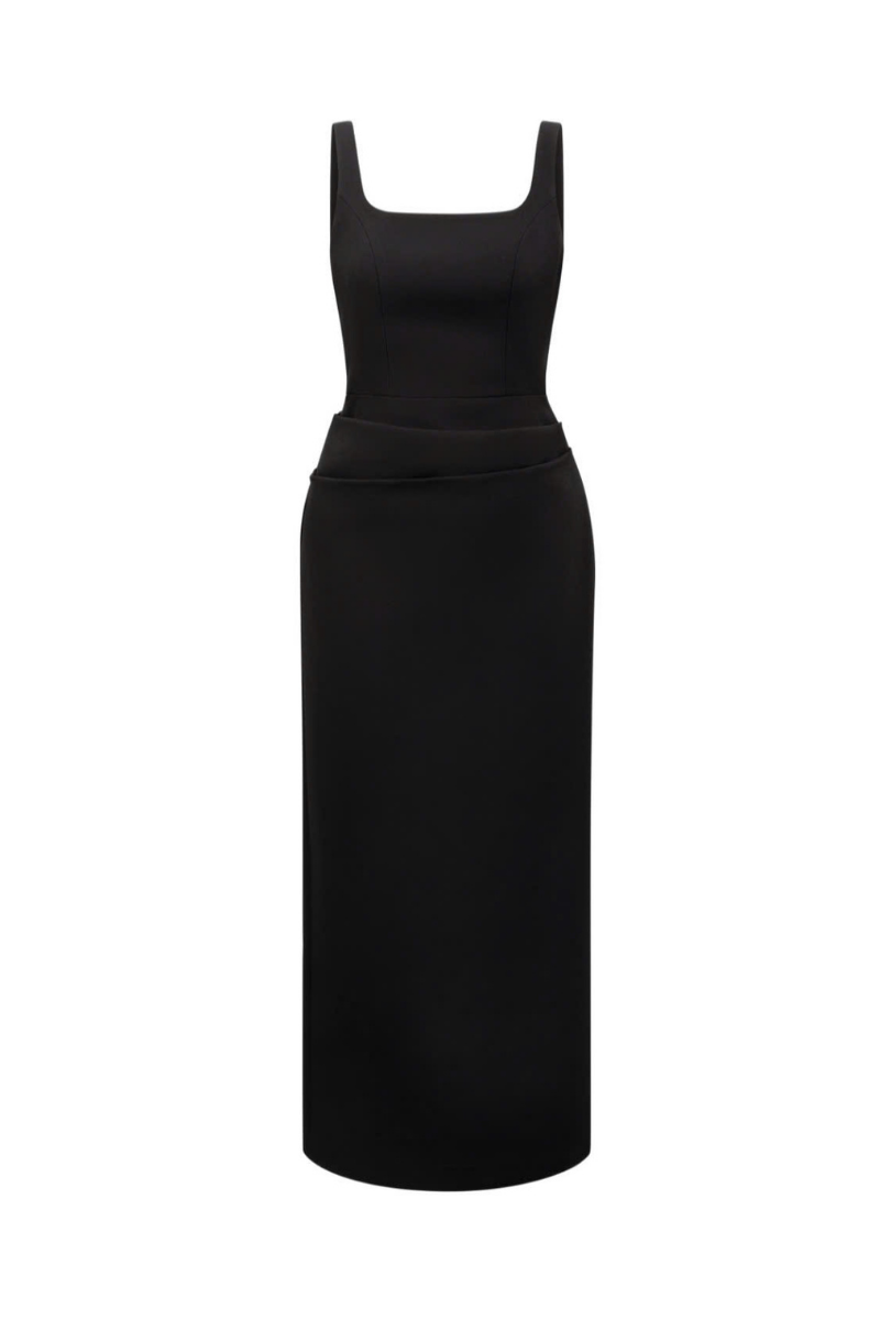 CHAMPAGNE MIDI DRESS - CULT MIA