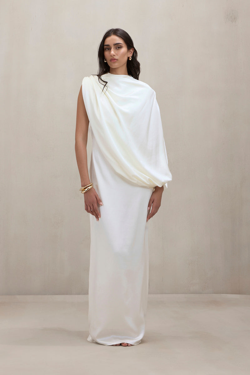 TALIA GOWN IN OFF WHITE | CULT MIA