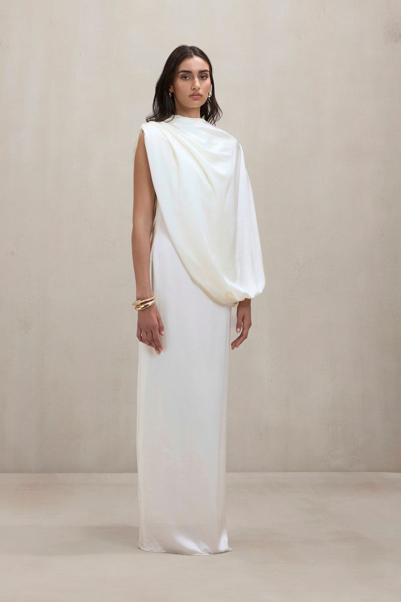TALIA GOWN IN OFF WHITE | CULT MIA