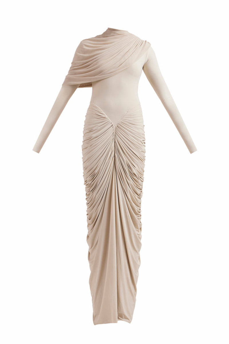 beige designer dresses Evening Dress Beige M