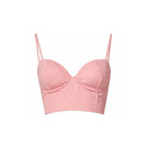 Baobab Roma crop top in Rosa Spritz, showing a stylish pink crop top with a fitted design and short sleeves.