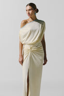 Baobab Waves Maxi Dress in Pastello with flowing fabric and pastel colors, perfect for summer or casual wear.