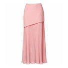 Baobab Roma Maxi Skirt in Rosa Spritz, flowing maxi skirt with lightweight fabric and vibrant pink color, displayed on a model.