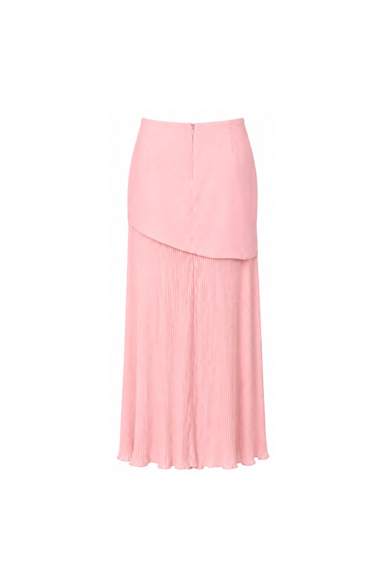 Baobab Roma Maxi Skirt in Rosa Spritz, flowing pink maxi skirt with lightweight fabric and elastic waistband.